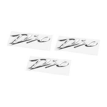 Наклейка шильдик "DIO" 3шт (15,5x4,5см)