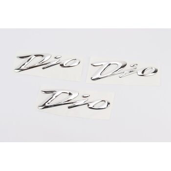 Наклейка шильдик "DIO" 3шт 15,5 * 4,5