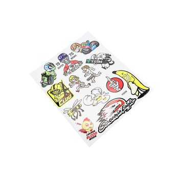 Наклейки набор светоотражающий 13шт "18+" FG058 (24х30см)