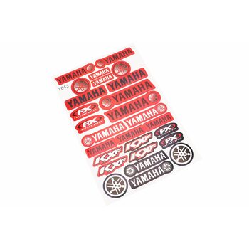 Наклейки на планшеті "Yamaha" 25шт 27х28, 7043