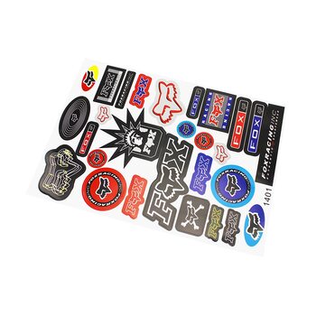 Наклейки набор 28шт "FOX" (белый фон), 1401 (32x23см)