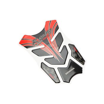 Наклейка захисна на бак паливний "HONDA", червоний-чорно