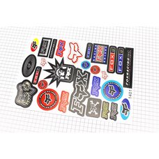 Наклейки на планшеті "FOX" набір 28шт 34*23 (білий фон), 1401