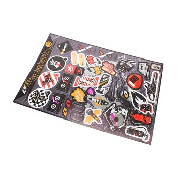 Наклейки на планшеті "ГАРАЖ" набір 38шт 45,5х31