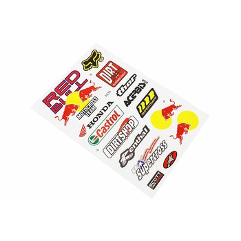 Наклейки на планшеті "Red Bull" набір 15шт 27х18, 5835