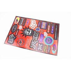 Наклейки на планшеті "FOX" набір 28шт 34*23 (червоний фон), 5754