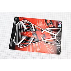 Наклейка захисна на бак паливний "HONDA", червоний-чорно NG-022