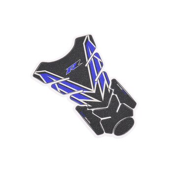 Наклейка захисна на паливний бак "RACING" синьо-чорний