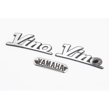 Наклейка шильдик "YAMAHA VINO" к-кт 3шт (12,5 х4, 5см)