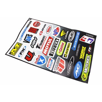 Наклейки набор 29шт "MOTORSPORТ" 5989G (43х28см)