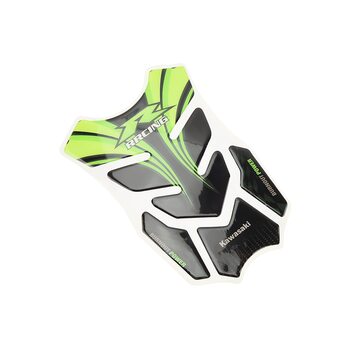Наклейка защитная на бак топливный "KAWASAKI", черно-зеленый.