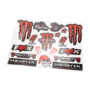 Наклейки набор светоотражающий 18шт "Monster-FOX" (24х30см)