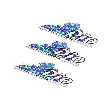 Наклейка "DIO" 3шт 1169 (18х7см)