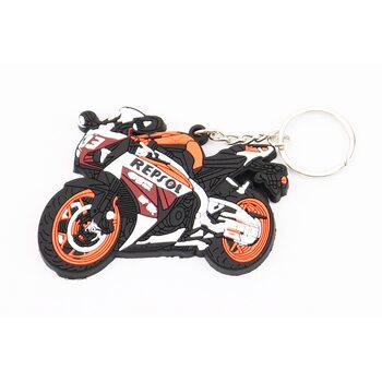 Брелок мото "REPSOL", резиновый 75х50мм