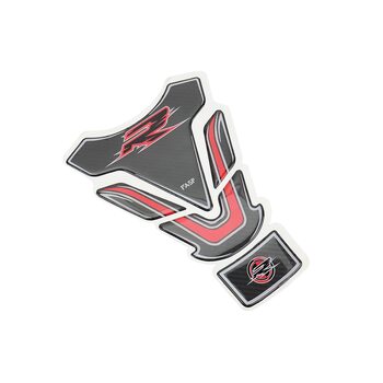 Наклейка захисна на бак паливний "SUZUKI GSX-R", чорно-червонийкарбон TQ-003