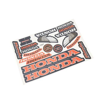 Наклейки на планшеті "HONDA" набір 17шт 27х18, 7067