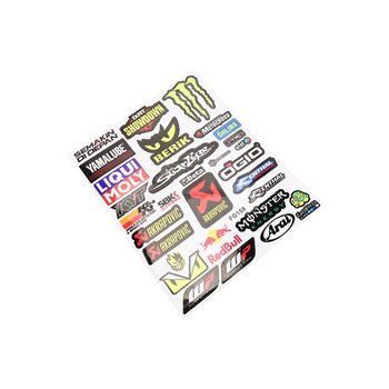 Наклейки набор светоотражающий 32шт "multi-brand" FG158 (24х30см)