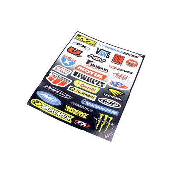 Наклейки на планшеті "MOTORSPORТ" набір 30шт 25х21, 5518