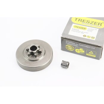 Тарелка сцепления "звезда" 3/8-6 3800, Partner-340S/350S/360S, AL-KO + подшипник