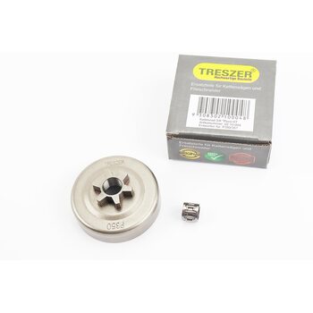 Тарілка зчеплення "зірка" 3/8-6+підшипник Partner-350/351/352/371/372, Husqvarna-235/236/240, OLEO MAC-936-937-940-941, JONSERED-CS2137/CS2