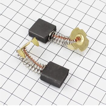 Щетки с пружиной 7х17мм к-кт 2шт Тип №2