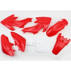 пластик - ВЕСЬ к-кт деталей - 7ед. КРАСНЫЙ, Honda CRF50