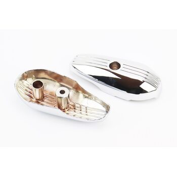 Honda GIORNO AF-24 пластик - накладка амортизатора переднего к-кт 2шт, ХРОМ