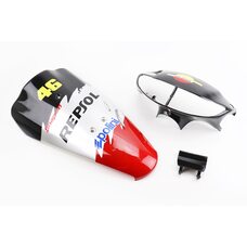 Honda DIO AF-34 пластик - к-кт крашеные 5 деталей, TUNING (возможны незначительные потертости)