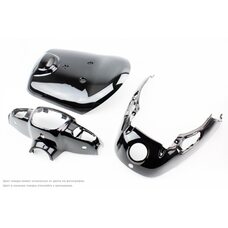 Yamaha JOG APRIO пластик - к-кт крашеные 3 деталей, ЧЕРНЫЙ тип 1