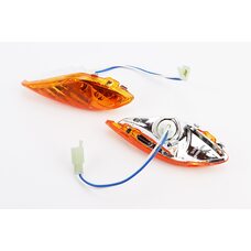Yamaha JOG SA-16 повороты передние в сборе к-кт 2шт, желтые