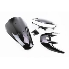 Honda DIO AF-35 пластик - к-кт фарбовані 6 деталей, ЧОРНИЙ (можливі незначні дефекти фарбування)