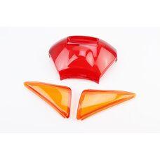 Honda LEAD AF-48 "скло"- стопа, червоне + поворотів, жовті к-кт 3шт