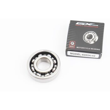 Підшипник 6203А/42 (17x42x12) колінвалу GY6