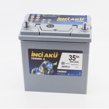 Аккумулятор 12V35Ah INCI AKU Asia NS40 300A KSK L+ кислотный (L197*W129*H205/224mm), Турция