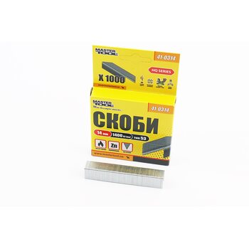 Скоби загартовані 14мм, R53, к-кт 1000шт 41-0314