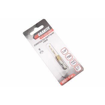 Свердло-мітчик по металу M3x0,5мм HSS DIN338 11-03-050