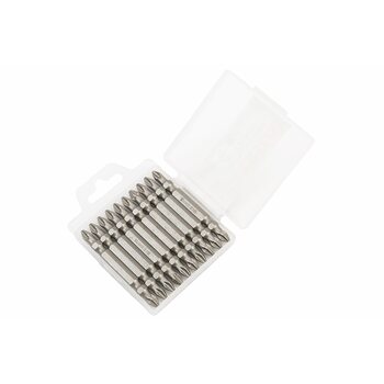 Біта двостороння PH2/PH2 65мм 1/4" S2 10шт 10-22-651