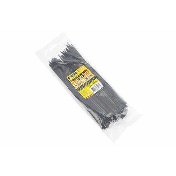 Хомут-стяжка пластикова 3,6x250мм к-кт 100шт, чорний 20-1849