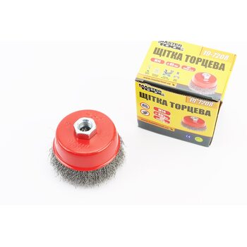 Щетка торцевая М14 D-85мм из рифленой проволоки 19-7208