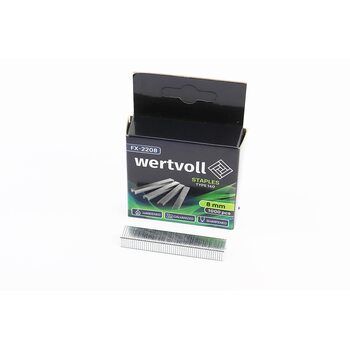 Скоби загартовані 8мм/10,6x1,25мм, R140, к-кт 1000шт FX-2208