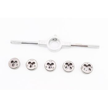 Набор плашек с держателем d-M4/M5/M6/M8/M10 SD-8019