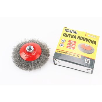 Щетка конусная М14 D-115мм из рифленой проволоки 19-8211