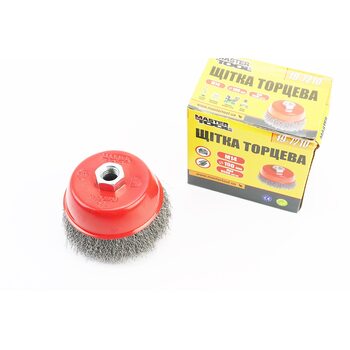 Щетка торцевая М14 D-100мм из рифленой проволоки 19-7210
