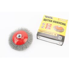 Щітка конусна М14 D-125мм з рифленого дроту 19-8212