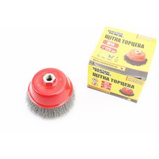 Щетка торцевая М14 D-125мм из рифленой проволоки 19-7212