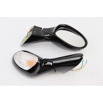 УЦІНКА Viper - F50 Дзеркало лів., прав. к-кт ЧОРНІ (тріщина, див. фото)