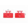 Тормозные колодки (дисковые) Honda LEAD SS/RS 125/250; SYM- MIO50-100; SYM-DD50CITY; KYMCO-SP90YUP к-кт красные