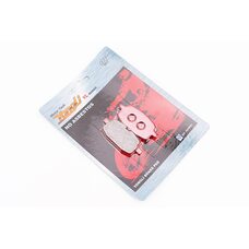 Тормозные колодки (дисковые) Yamaha JOG2/BWS/Axis/ARTISTIC/APRIO; Viper WIND; WUYANG-WY 50; LIFAN-LF 50; к-кт красный