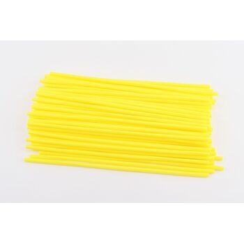 Накладки на спицы 4*235мм, к-кт 72шт, ЖЕЛТЫЙ