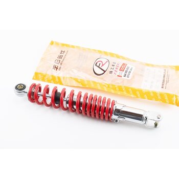 Амортизатор задній GY6 - 325мм*d50мм (втулка 10мм / вилка 8мм) регул., червоний, від 3шт -8%